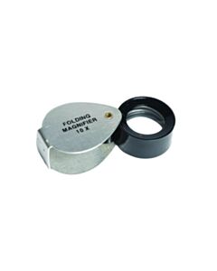 United Scientific Folding Magnifier In Aluminum Case, 10x