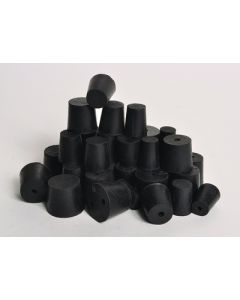 United Scientific Rubber Stoppers, 1-Hole, 6