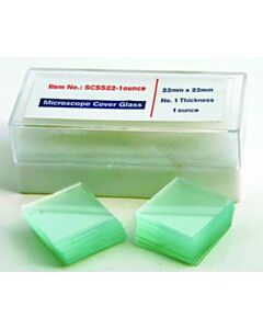United Scientific 1 Glass Coverslips, 22mm X 22mm, 1oz