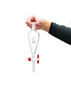 United Scientific Glass Separatory Funnel, 100ml, Pk/2