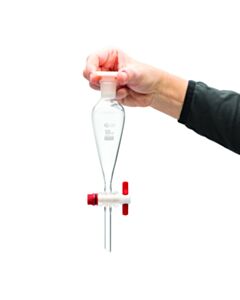 United Scientific Glass Separatory Funnel, 50ml, Pk/2