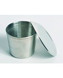United Scientific Crucibles, Stainless Steel, W/ Lid, 30ml
