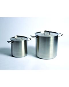 United Scientific Utility Tanks W/ Lid (Stock Pot), Stainless Steel 6 L