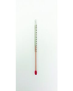 United Scientific Thermometer, Red Liquid, 6, Total Immersion, Dual Scale, -20 To 110 C 0 To 230 F