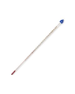 United Scientific Thermometer, Red Liquid, 12, Total Immersion, Dual Scale, -20 To 110 C 0 To 230 F