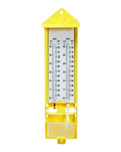 United Scientific Wall Thermometer, Wet Dry Bulb