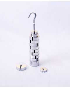 United Scientific Slotted Weight Set Of 12, Aluminum