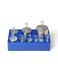 United Scientific Hooked Weight Set Of 10, Stainless Steel