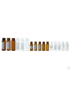 Qorpak 12 x 32mm 2mL Amber Borosilicate Glass Big Mouth Screw Thread Vial W/ 10-425 Neck Finish