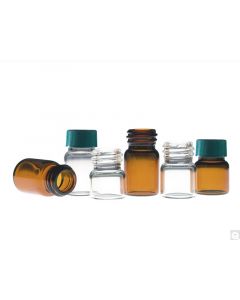 Qorpak 14.65 x 19mm 0.25 Dram (0.95mL) Clear Borosilicate Compound Vial w/13-425 Neck Finish