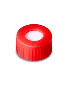 Waters Red, 12 x 32 mm Screw Neck Cap and Preslit PTFE/Silicone Septum, 100/pk
