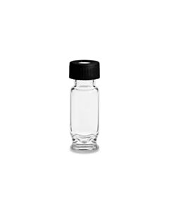 Waters LCGC Certified Clear Glass 12 x 32 mm Screw Neck Max Recovery Vial, with Cap and PTFE/Silicone Septum, 1.5 mL Volume, 100/pk