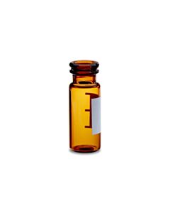 Waters Deactivated Amber Glass 12 x 32 mm Snap Neck Vial, 2 mL Volume, 100/pk