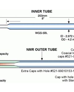 SP Wilmad Coaxial Insert For 5 mm Nmr Precision Sample Tube; Larger Inner Volume