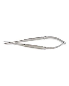 World Precision Instruments Scissors, Spring, 14cm, Str Rnd Hdl, 6.5mm Blades