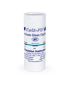 World Precision Instruments Standard Glass Capillaries, Single-Barrel, 400/Pk, 100 mm X 1.2 mm X 0.68 mm