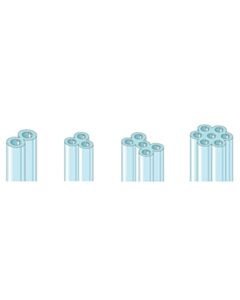 World Precision Instruments Standard Glass Capillaries, Double-Barrel, 100/Pk, 102 mm