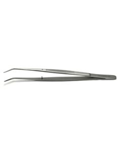 World Precision Instruments Forceps, Angled, Serrated Micro, 6"
