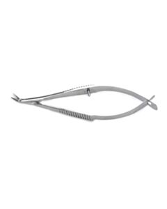 World Precision Instruments Scissors, Mcpherson-Vannas 8cm, Side Ang, 0.3mm Rnd Tips