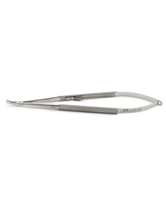 World Precision Instruments Needle Hldr, Delicate, Curved 20cm, W/Ratchet