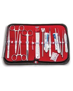 World Precision Instruments Student Dissecting Kit 16pc Kit With Leather Pouch