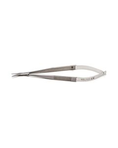 World Precision Instruments Westcott Rnd Blade, Blunt, 25mm Wide, Serr Hdl, 14cm Angled