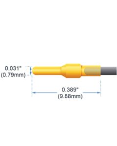 World Precision Instruments Pins, 0.031" Gold-Plated (Pkg Of 50)
