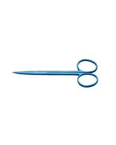 World Precision Instruments Utility Eye Scissors, 11 Cm, Straight, Titanium