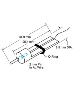 World Precision Instruments Microelectrode Holder, Straight, Male Connector