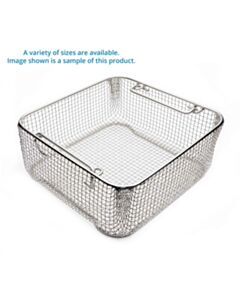 World Precision Instruments Classic Crimped Wire Mesh Sterilization Baskets, Tilted Handles, 480 mm X 240 mm X 70 mm