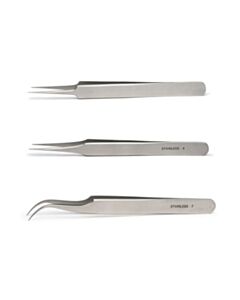 World Precision Instruments Forceps Classic Kit With Canvas Pouch, 6 Piece Kit