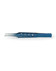 World Precision Instruments Fechtner Conjunctiva Forceps, 11cm, Straight, 1mm Rings, Titanium