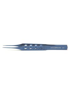 World Precision Instruments Straight Forceps, 11.5cm, Straight, 1x2 Teeth, Titanium