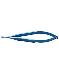 World Precision Instruments Iris Scissors, 90mm Long, Sharp Tips, Curved, 5mm, Titanium