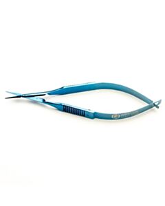 World Precision Instruments Vannas Capsulotomy Scissors, 10.8 cm (4.25"), 10.5 mm Straight Blades
