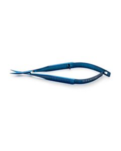 World Precision Instruments Vannas Capsulatomy Scissors, 9.5cm (3.75), Curved Sharp Tips