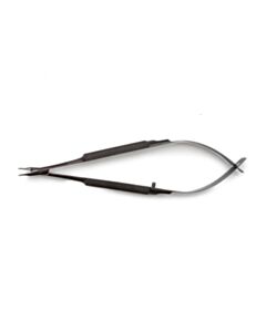 World Precision Instruments Barraquer Micro Needle Holder, 0.6 mm Smooth Curved Tips, 10cm
