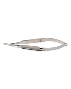 World Precision Instruments Barraquer Needle Holder Without Lock, 10.5 Cm, Curved, Smooth Tips