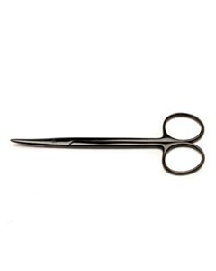 World Precision Instruments Starbismus Scissors, 12 Cm, Curved, Black, Round Tips