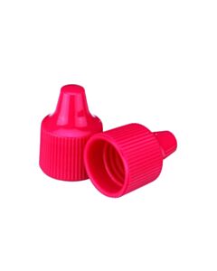 DWK WHEATON® Dropper Tip Cap, 15-415, Red, Case of 100