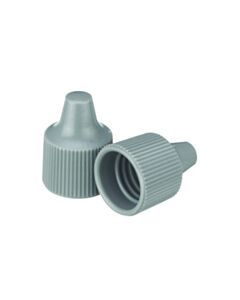 DWK WHEATON® Dropper Tip Cap, 15-415, Gray, Case of 100