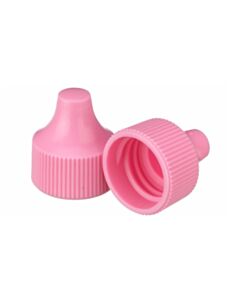 DWK WHEATON® Dropper Tip Cap, 20-410, Pink, 2, Case of 100