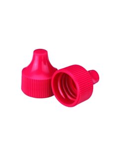 DWK WHEATON® Dropper Tip Cap, 20-410, Red, Case of 100