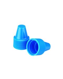 DWK WHEATON® Dropper Tip Cap, 13-425, Blue, Case of 100
