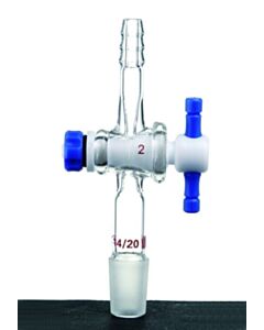 Kemtech Adapter Vacuum Straight Ptfe Stpk 14/20