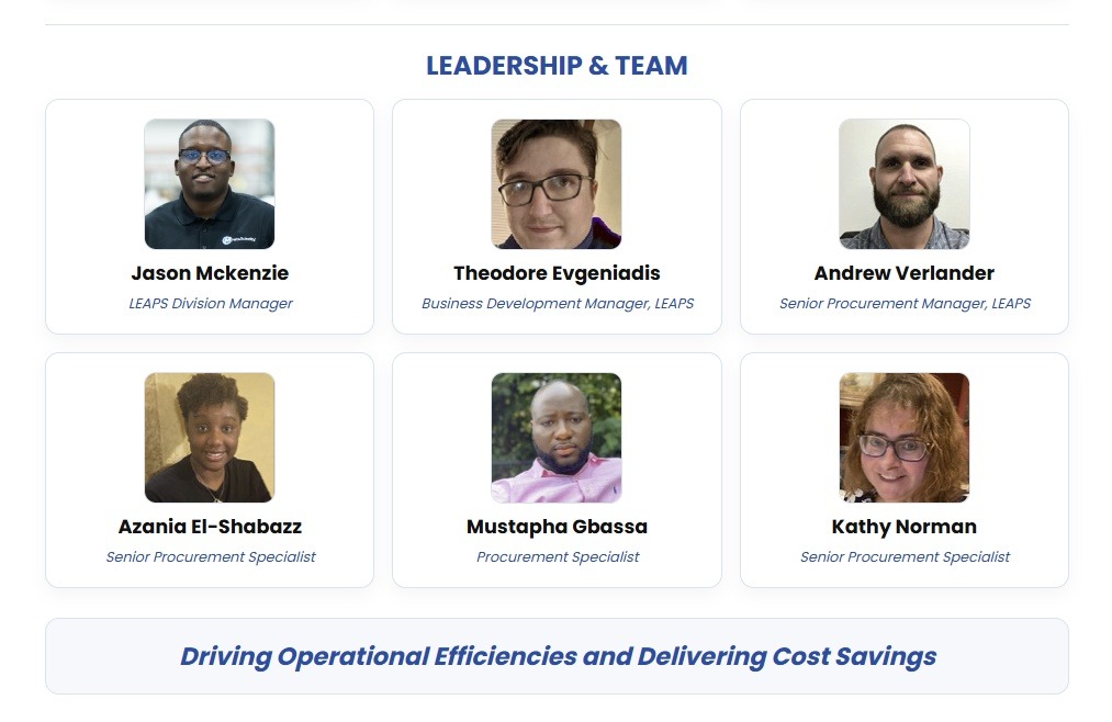 Capital Procurement Services Team